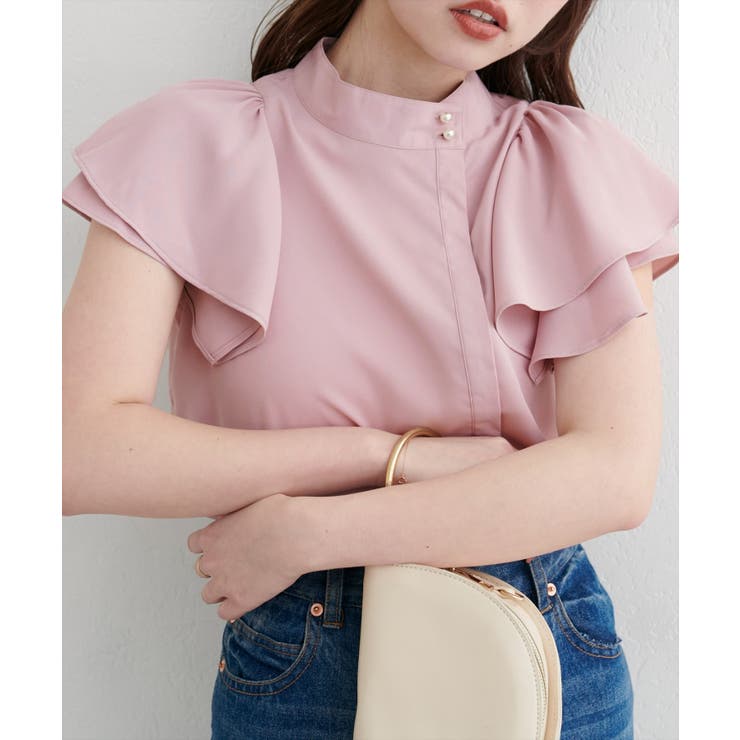 【natural couture】ラッフルフリルフロントアシメブラウス | NICE CLAUP / OLIVE des OLIVE　OUTLET | 詳細画像5 