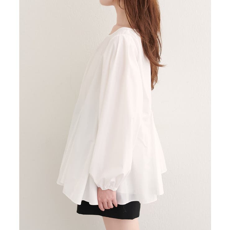 【natural couture】フレアヘムブラウス | NICE CLAUP / OLIVE des OLIVE　OUTLET | 詳細画像9 