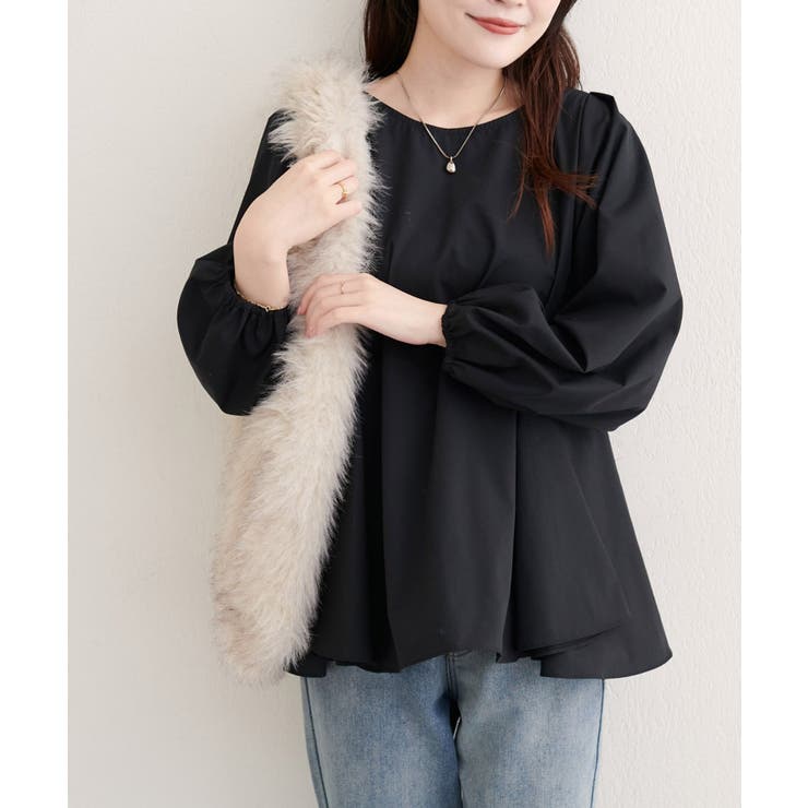 【natural couture】フレアヘムブラウス | NICE CLAUP / OLIVE des OLIVE　OUTLET | 詳細画像16 