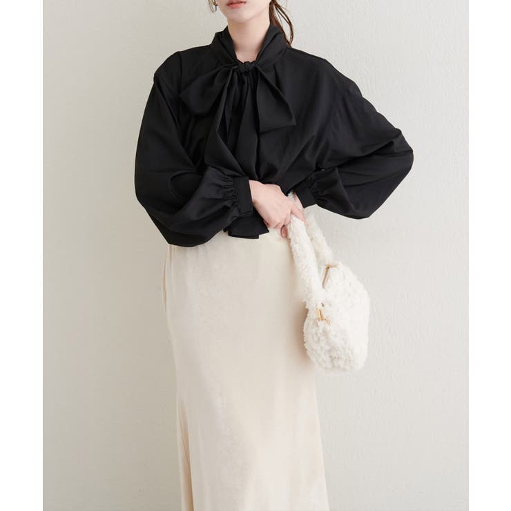 【natural couture】ボウタイリボンブラウス | NICE CLAUP / OLIVE des OLIVE　OUTLET | 詳細画像19 