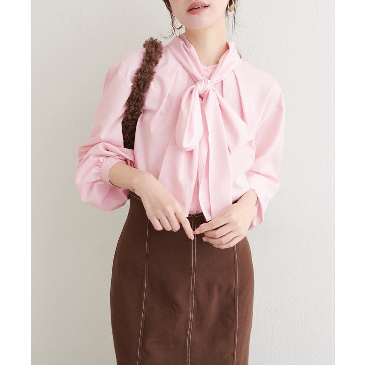 【natural couture】ボウタイリボンブラウス | NICE CLAUP / OLIVE des OLIVE　OUTLET | 詳細画像27 