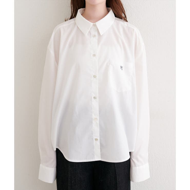 【natural couture】ポケット刺繍入りゆるシャツ | NICE CLAUP / OLIVE des OLIVE　OUTLET | 詳細画像22 