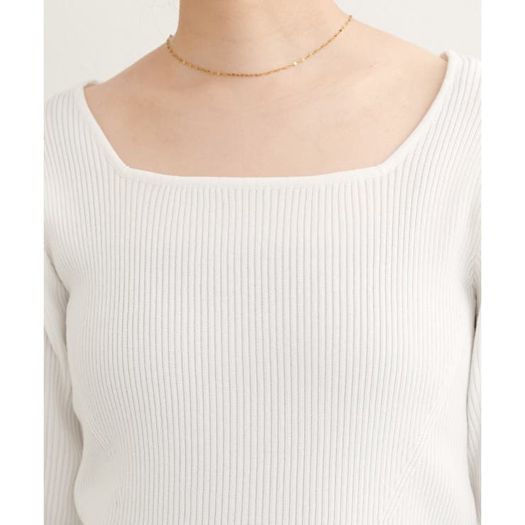 【natural couture】前後２WAY7分袖リブニット | NICE CLAUP / OLIVE des OLIVE　OUTLET | 詳細画像24 