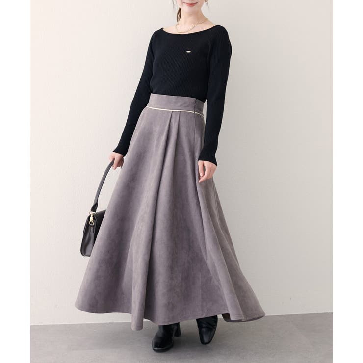 【natural couture】バレエネックリブニットプルオーバー | NICE CLAUP / OLIVE des OLIVE　OUTLET | 詳細画像13 