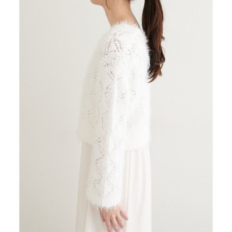 ＜mizumami＞ロンバス柄ファンシーニット | NICE CLAUP / OLIVE des OLIVE　OUTLET | 詳細画像5 