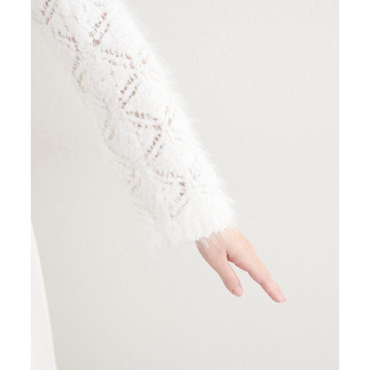 ＜mizumami＞ロンバス柄ファンシーニット | NICE CLAUP / OLIVE des OLIVE　OUTLET | 詳細画像8 