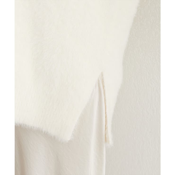 【natural couture】フェザーヤーンニットベスト | NICE CLAUP / OLIVE des OLIVE　OUTLET | 詳細画像3 