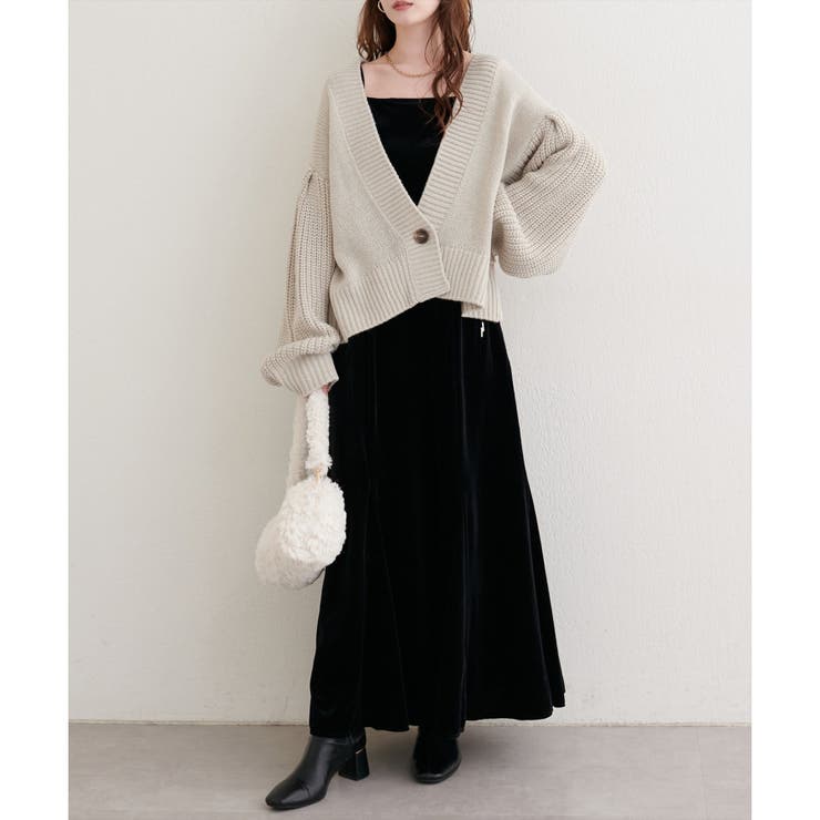 【natural couture】ざっくり編みカーディガン | NICE CLAUP / OLIVE des OLIVE　OUTLET | 詳細画像5 