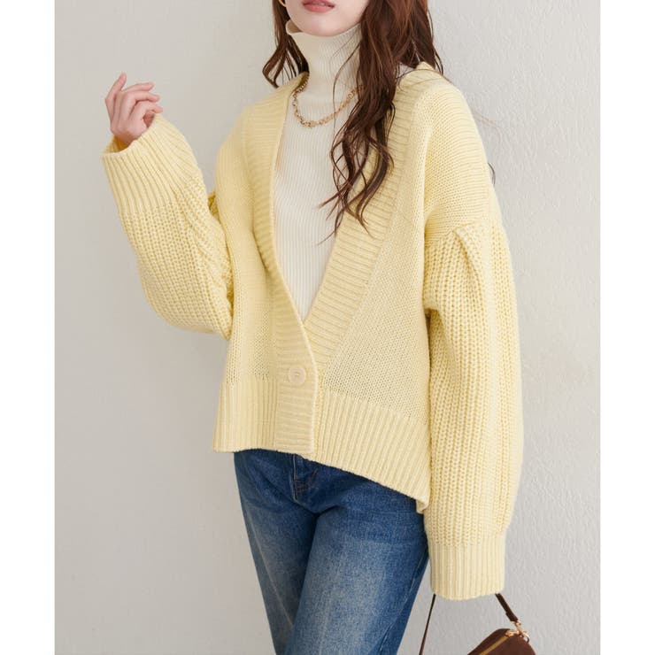 【natural couture】ざっくり編みカーディガン | NICE CLAUP / OLIVE des OLIVE　OUTLET | 詳細画像6 