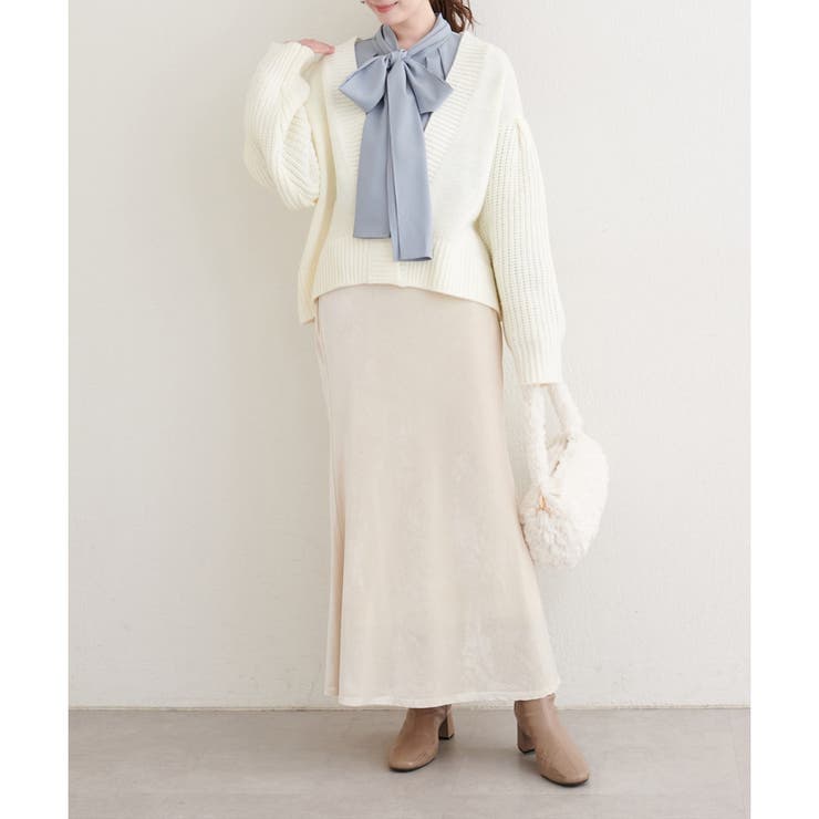 【natural couture】ざっくり編みカーディガン | NICE CLAUP / OLIVE des OLIVE　OUTLET | 詳細画像14 