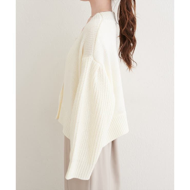 【natural couture】ざっくり編みカーディガン | NICE CLAUP / OLIVE des OLIVE　OUTLET | 詳細画像16 