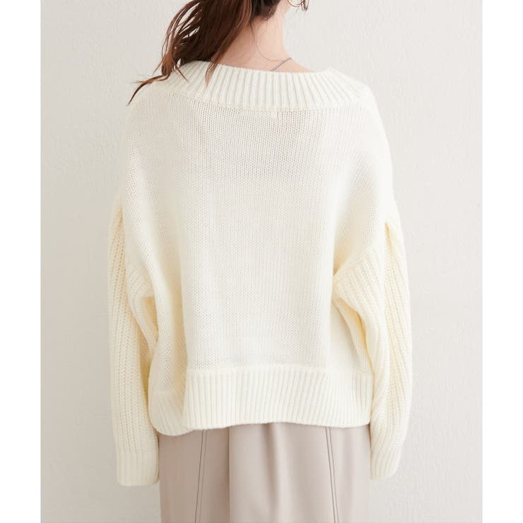 【natural couture】ざっくり編みカーディガン | NICE CLAUP / OLIVE des OLIVE　OUTLET | 詳細画像17 