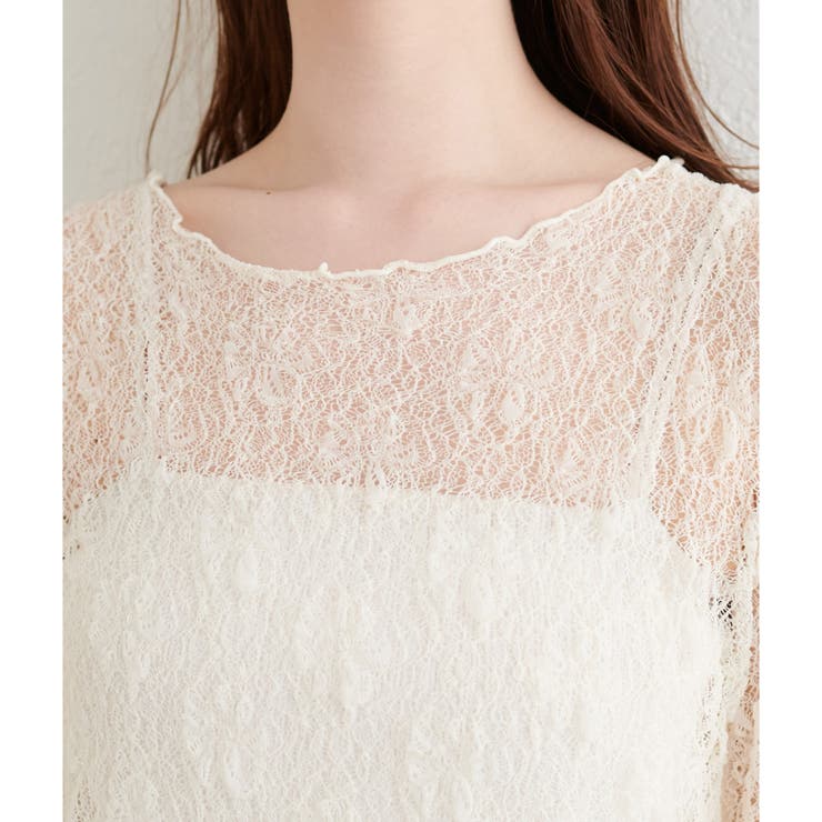 【natural couture】リボンビスチェ&レースメロウTセット | NICE CLAUP / OLIVE des OLIVE　OUTLET | 詳細画像24 