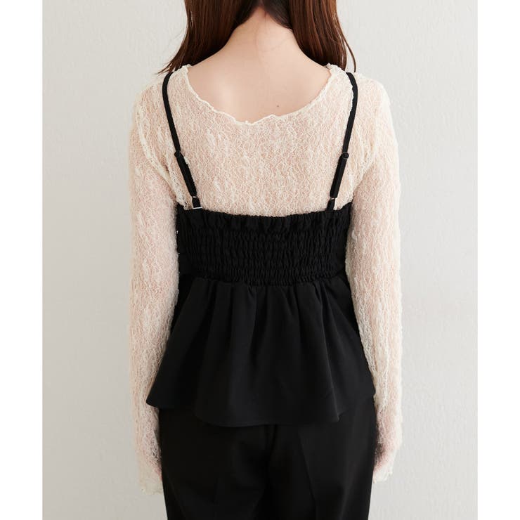 【natural couture】リボンビスチェ&レースメロウTセット | NICE CLAUP / OLIVE des OLIVE　OUTLET | 詳細画像16 