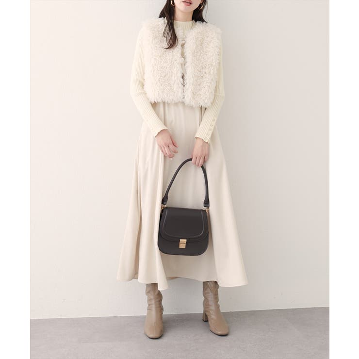 【natural couture】フェイクファーベスト | NICE CLAUP / OLIVE des OLIVE　OUTLET | 詳細画像3 