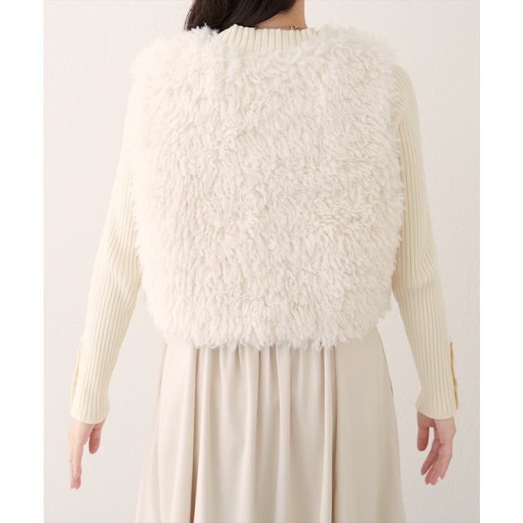 【natural couture】フェイクファーベスト | NICE CLAUP / OLIVE des OLIVE　OUTLET | 詳細画像10 