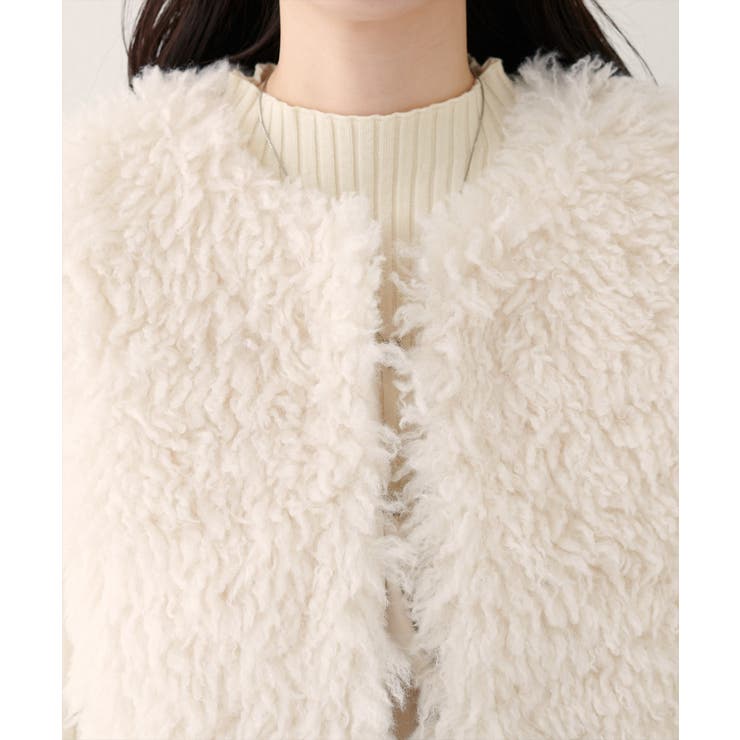 【natural couture】フェイクファーベスト | NICE CLAUP / OLIVE des OLIVE　OUTLET | 詳細画像11 