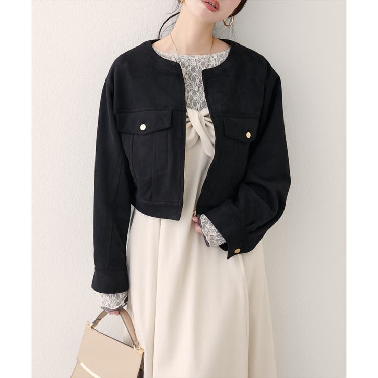 【natural couture】スウェード風ブルゾン | NICE CLAUP / OLIVE des OLIVE　OUTLET | 詳細画像20 