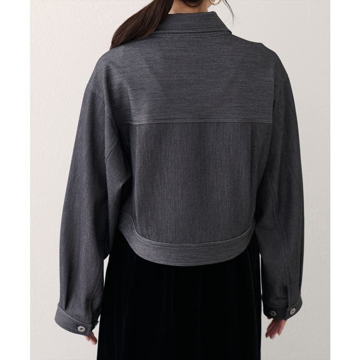 【natural couture】クロップドシャツブルゾン | NICE CLAUP / OLIVE des OLIVE　OUTLET | 詳細画像5 