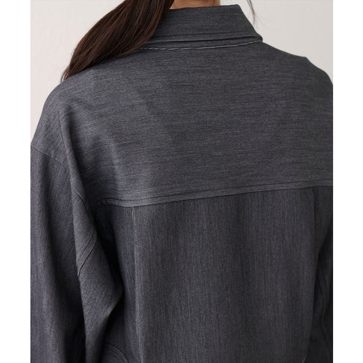 【natural couture】クロップドシャツブルゾン | NICE CLAUP / OLIVE des OLIVE　OUTLET | 詳細画像6 