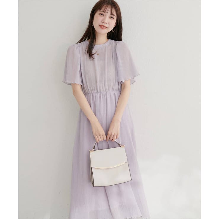 【natural couture】総プリーツフレア袖ワンピース | NICE CLAUP / OLIVE des OLIVE OUTLET | 詳細画像2