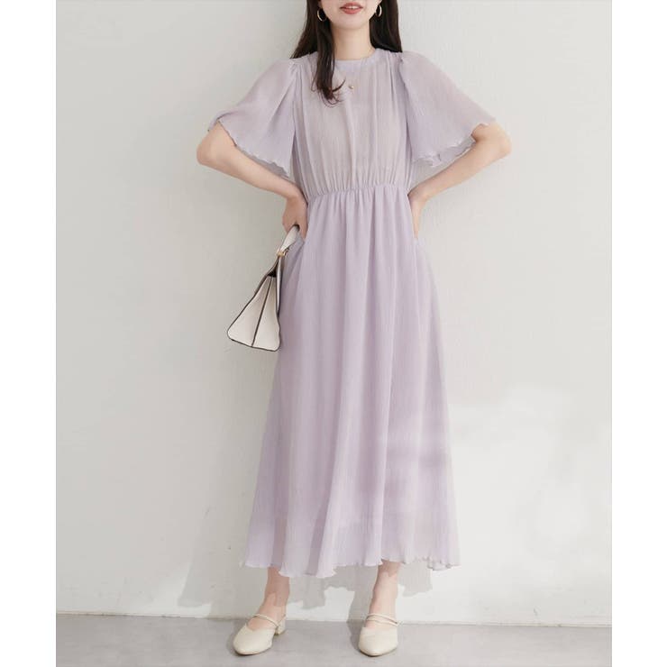 【natural couture】総プリーツフレア袖ワンピース | NICE CLAUP / OLIVE des OLIVE OUTLET | 詳細画像5