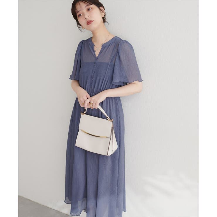 【natural couture】総プリーツフレア袖ワンピース | NICE CLAUP / OLIVE des OLIVE OUTLET | 詳細画像6