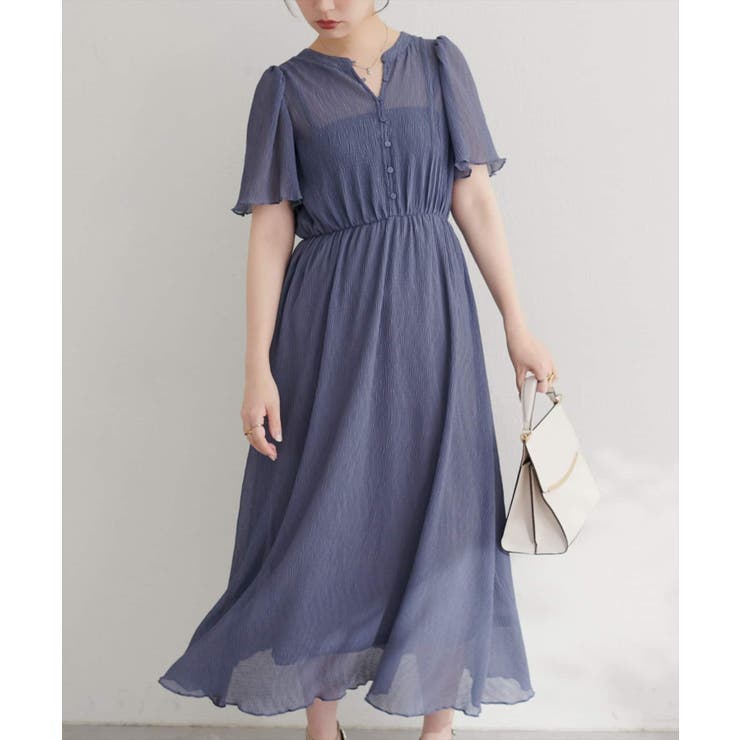 【natural couture】総プリーツフレア袖ワンピース | NICE CLAUP / OLIVE des OLIVE OUTLET | 詳細画像7