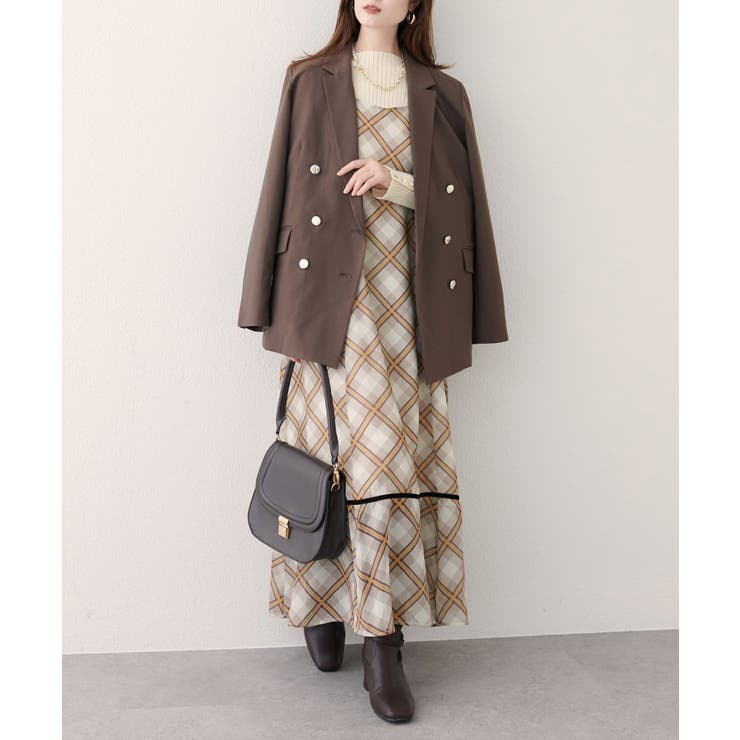 【natural couture】ベロア切り替えキャミワンピース | NICE CLAUP / OLIVE des OLIVE　OUTLET | 詳細画像2 