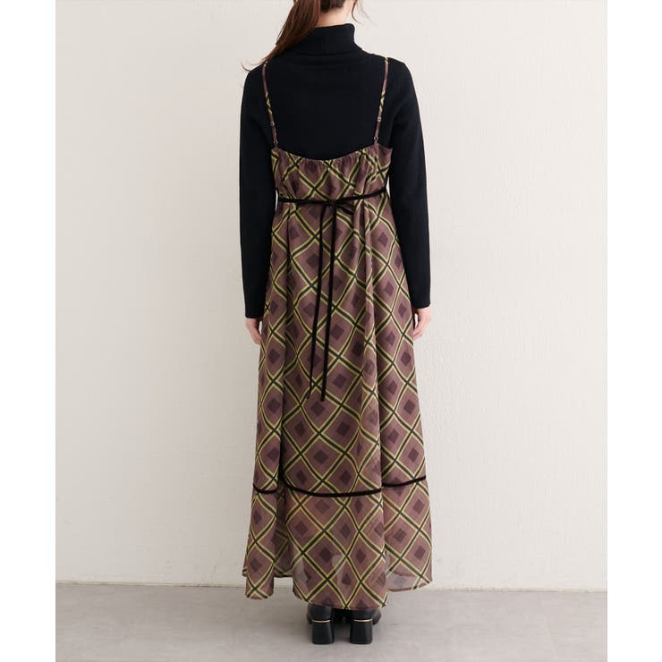 【natural couture】ベロア切り替えキャミワンピース | NICE CLAUP / OLIVE des OLIVE　OUTLET | 詳細画像17 