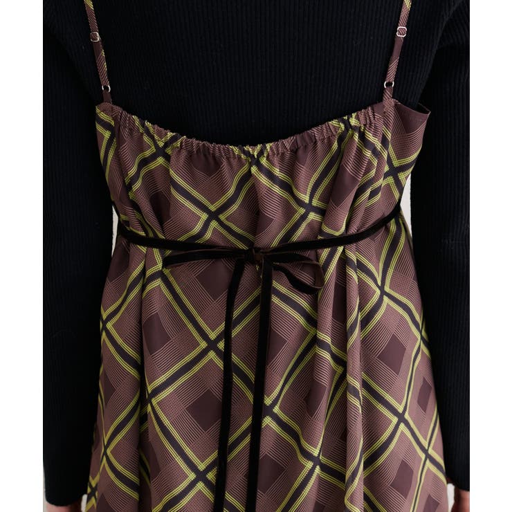 【natural couture】ベロア切り替えキャミワンピース | NICE CLAUP / OLIVE des OLIVE　OUTLET | 詳細画像19 