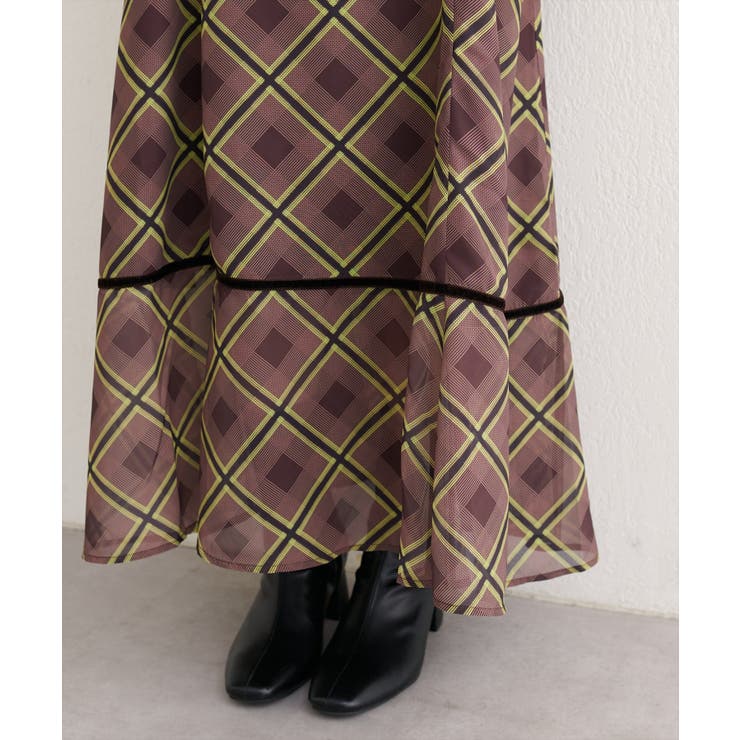 【natural couture】ベロア切り替えキャミワンピース | NICE CLAUP / OLIVE des OLIVE　OUTLET | 詳細画像21 