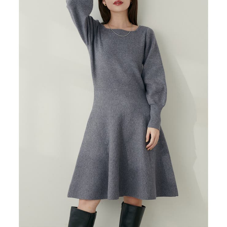 チャコール | 【natural couture】＜ako＞前後2WAYミニワンピース | NICE CLAUP / OLIVE des OLIVE　OUTLET