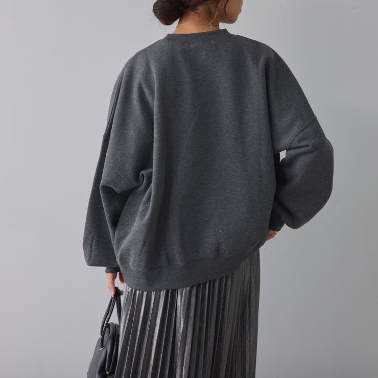 chignon きやすい 裏起毛 スウェット 上下ストールセット