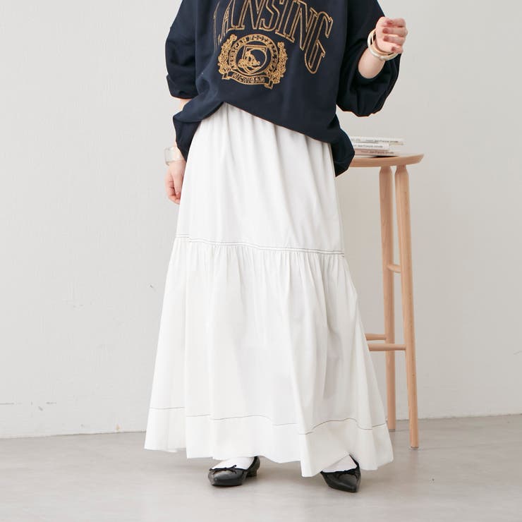 大人ティアードスカート[品番：NCLW0009358]｜NICE CLAUP / OLIVE des