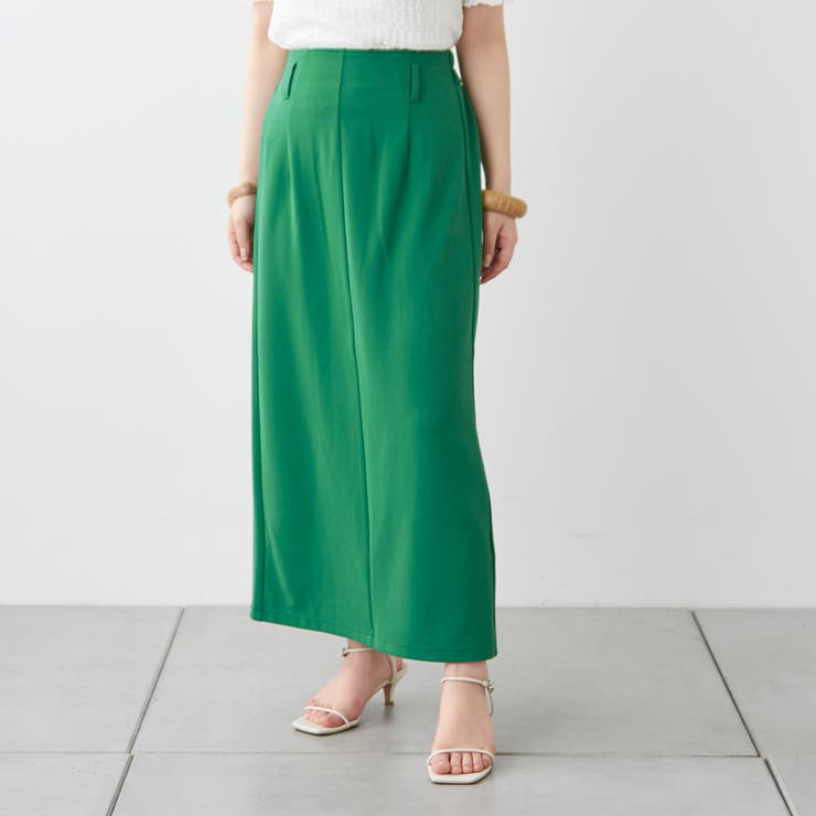 グリーン | バックスリットタイトスカート | NICE CLAUP / OLIVE des OLIVE　OUTLET