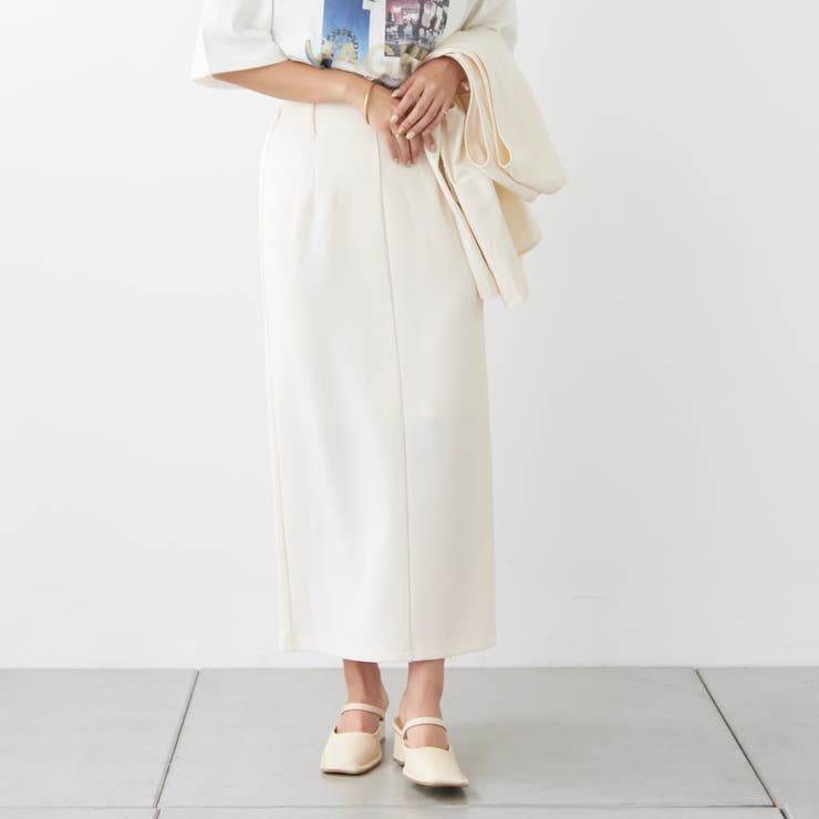 アイボリー | バックスリットタイトスカート | NICE CLAUP / OLIVE des OLIVE　OUTLET