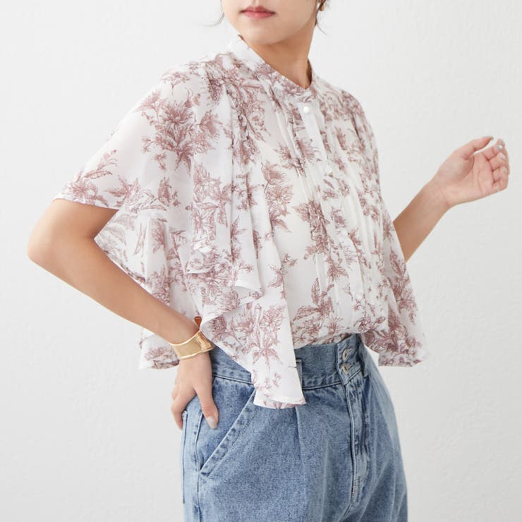 R*n様 bonjour diary♡花柄フリル長袖ブラウス 6Y R*n様 bonjour diary♡花柄フリル長袖ブラウス 6Y キッズ服(100cm