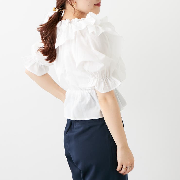 新色追加】クロスシャーリングブラウス[品番：NCLW0010517]｜NICE