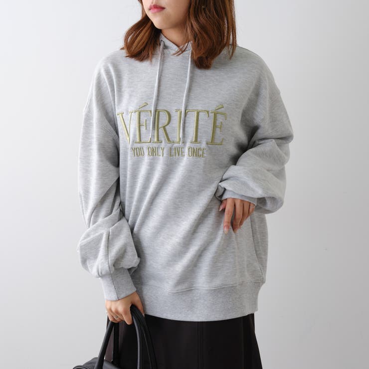 あつもり刺繍ロゴ裏毛パーカー | NICE CLAUP / OLIVE des OLIVE　OUTLET | 詳細画像19 