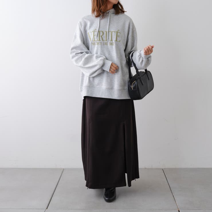 あつもり刺繍ロゴ裏毛パーカー | NICE CLAUP / OLIVE des OLIVE　OUTLET | 詳細画像22 