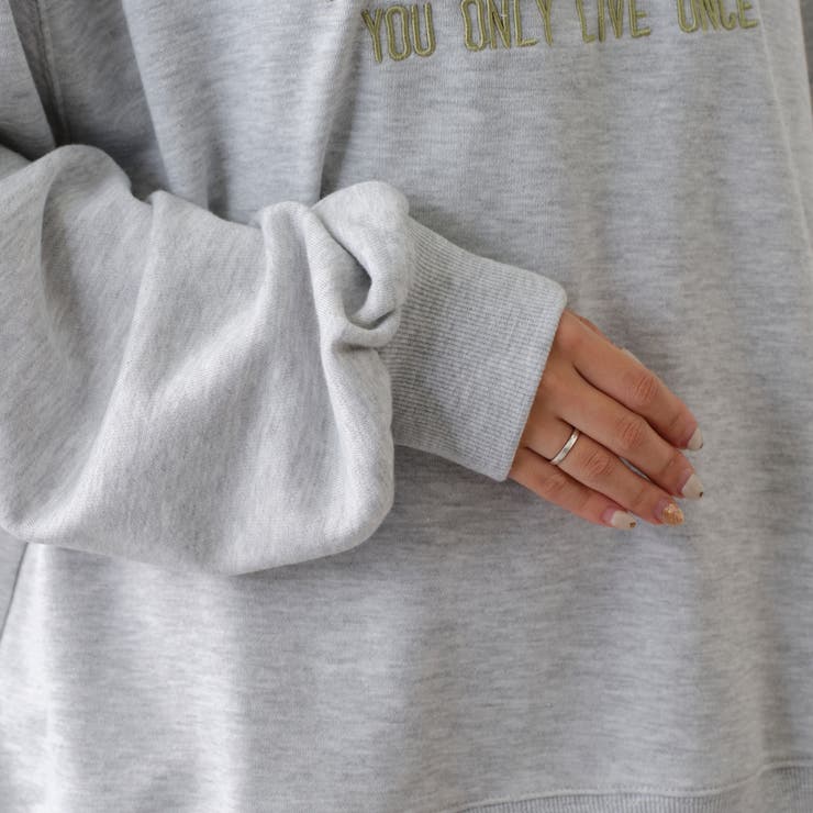 あつもり刺繍ロゴ裏毛パーカー | NICE CLAUP / OLIVE des OLIVE　OUTLET | 詳細画像30 
