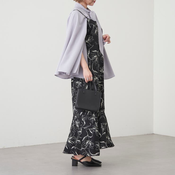 PLEATS PLEASE Vネック ニット風花柄長袖シャツ