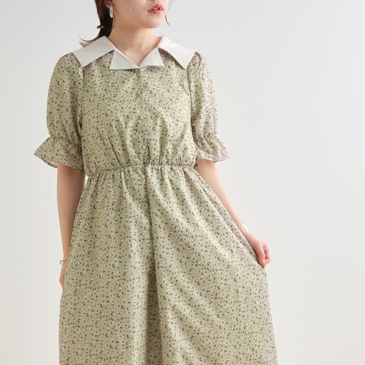 花柄開襟ワンピース[品番：NCLW0009920]｜NICE CLAUP / OLIVE des