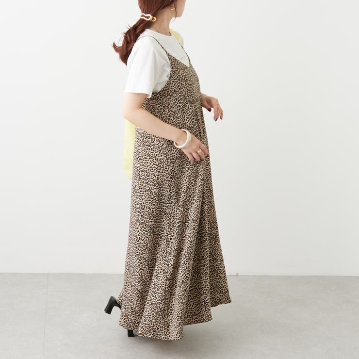 一枚で主役級】レオパードキャミワンピース[品番：NCLW0010303]｜NICE