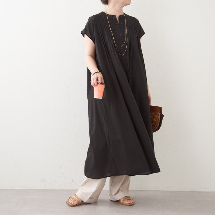 フレンチスリーブピンタックワンピース[品番：NCLW0010389]｜NICE