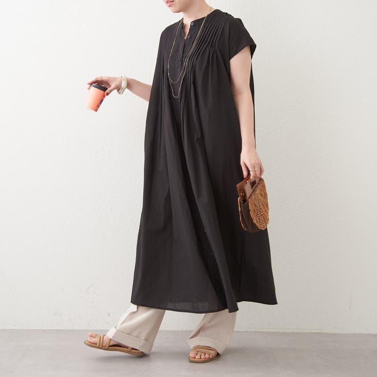 フレンチスリーブピンタックワンピース[品番：NCLW0010389]｜NICE