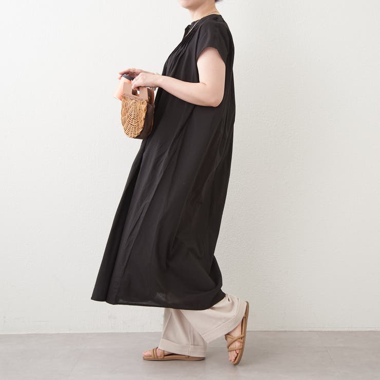 フレンチスリーブピンタックワンピース[品番：NCLW0010389]｜NICE