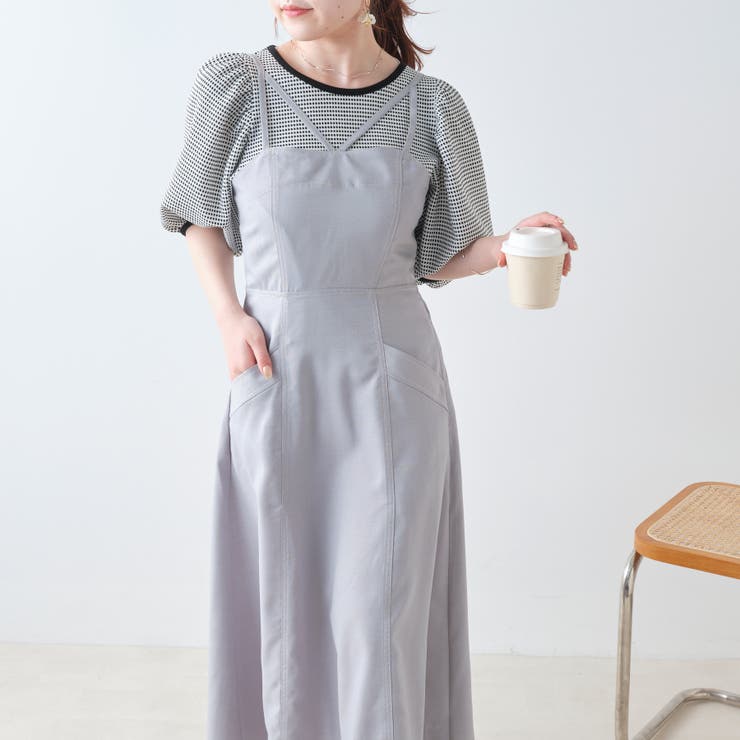 麻風キャミワンピース[品番：NCLW0010161]｜NICE CLAUP / OLIVE des