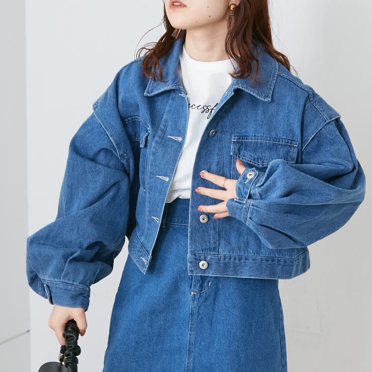 低身長向け】デニムジャケット[品番：NCLW0009575]｜NICE CLAUP